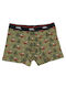 Herren-Olivgrüner Boxer mit Weihnachtsmotiven