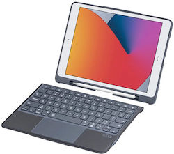 Flip Cover Σιλικόνης με Πληκτρολόγιο (iPad 2019/2020/2021 10.2'' / iPad Air 2019 / iPad Pro 2017 10.5") Μαύρη Flip Cover Σιλικόνης με Πληκτρολόγιο (iPad 2019/2020/2021 10.2'' / iPad Air 2019 / iPad Pro 2017 10.5") Μαύρη