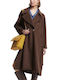 Γυναικείο Παλτό Marrone Oversized