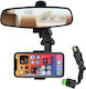 Car Mobile Mount with Adjustable Hooks Black
