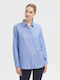 Langärmelig Damen Hemd Blue