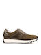 Men's Leather Casual Shoes Green