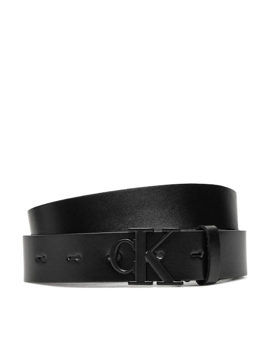 Calvin Klein Leder Damen Gürtel Schwarz