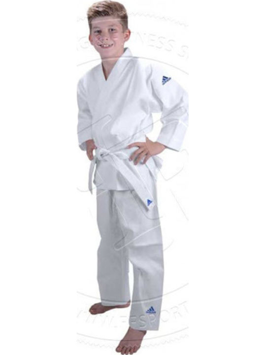 adidas Gi J181 Copii Pantaloni Judo Alb