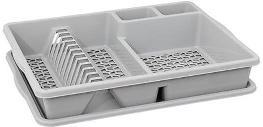 Στραγγιστήρι Νεροχύτη Πλαστικό Γκρι 47.5x38x9cm