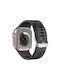 Decoded Ultra Traction Armband Silikon Schwarz (Apple Watch 44/45/46mm/Ultra 49mm)