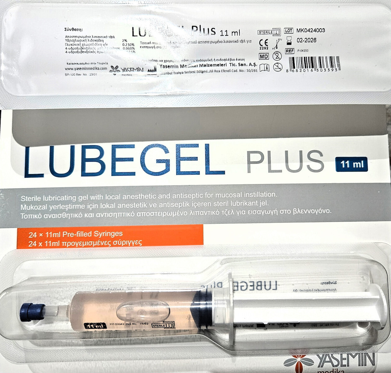 Lidocain Xylocain Gel Lubegel Plus 11ml P-04200