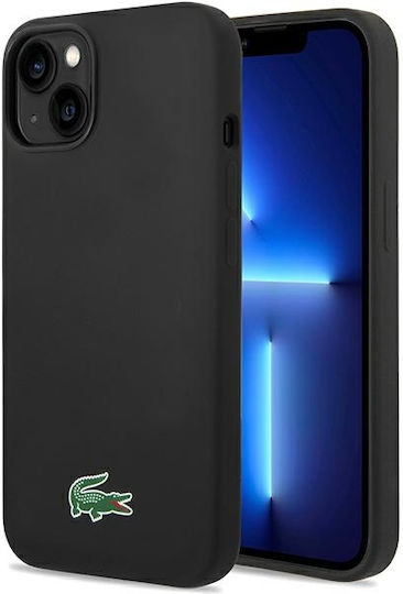Lacoste Silicone Magsafe Back Cover Plastic / Silicon Negru (iPhone 14)