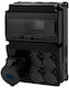 Черен панел Lago 10m Scenic 16a/3p прави контакти 4x230v F3.2894