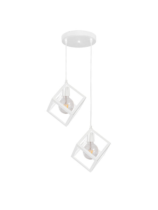 ARlight Κρεμαστό Φωτιστικό Λευκό με Ντουί E27 48x22x22εκ.