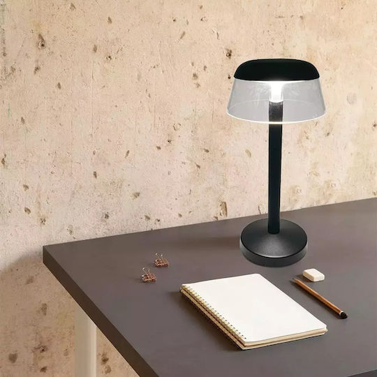 V-TAC Tischlampe LED mit Schwarz Schirm und Basis