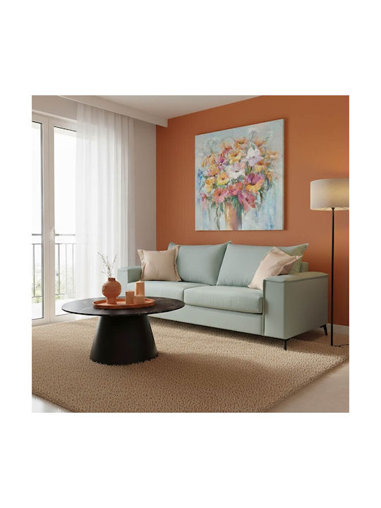 Verona Dreisitzer Sofa Menta Krem 225x93x100cm