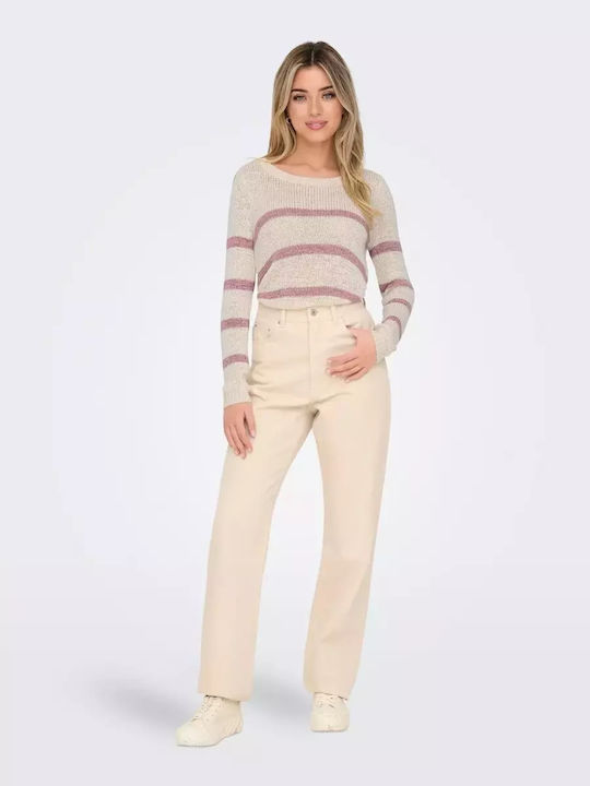 Only Damen Langarm Pullover Lila