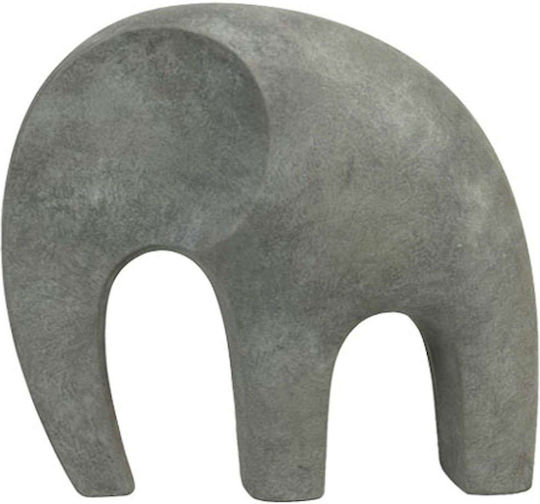 Elefant Decorativ din Ceramică Marhome, Piatră Gri Minimalistă, 28.5x14x26.5cm, 4/cutie 15-50027