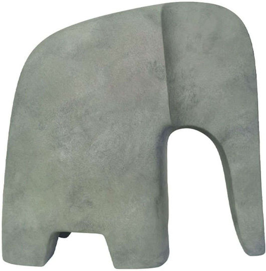 Elefant Decorativ Minimalist din Ceramică Marhome, Piatră Gri, 36.5x13.5x35.5cm, 2/cutie 15-50026