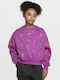 Fleece Kinder-Sweatshirt Lila Sportswear Club