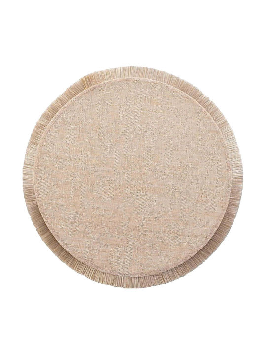 Arti Casa Round Fabric Placemat Gold