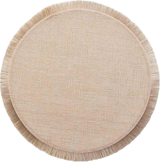 Arti Casa Round Fabric Placemat Gold