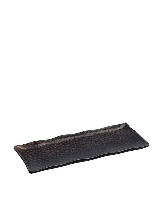 Espiel Sunset Melamine Serving Platter Rectangular made of Porcelain Brown 27x11cm