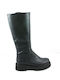 Ragazza Synthetic Leather Women's Boots with Zipper Black