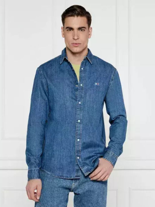 Tommy Hilfiger Langärmlig Jeans Hemd Blue