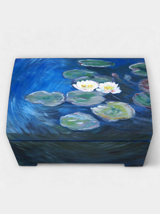 Artifact Ξύλινο Κουτί Νουφαρα Του Monet 18χ12χ10cm