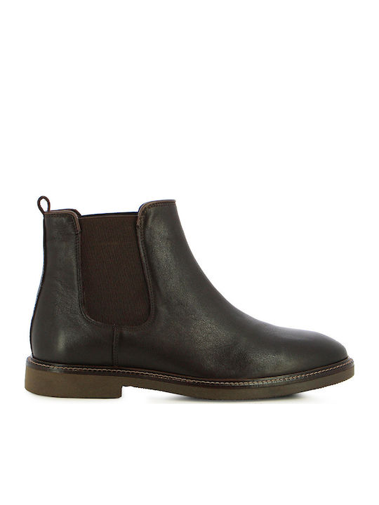 Leder Chelsea-Stiefel Braune Herrenstiefel
