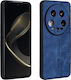 3d Embossed Back Cover Leather / Silicone Black (Xiaomi 14 Ultra)