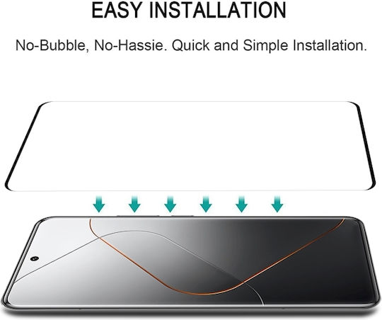 3D Tempered Glass Black (Xiaomi 14 Pro)