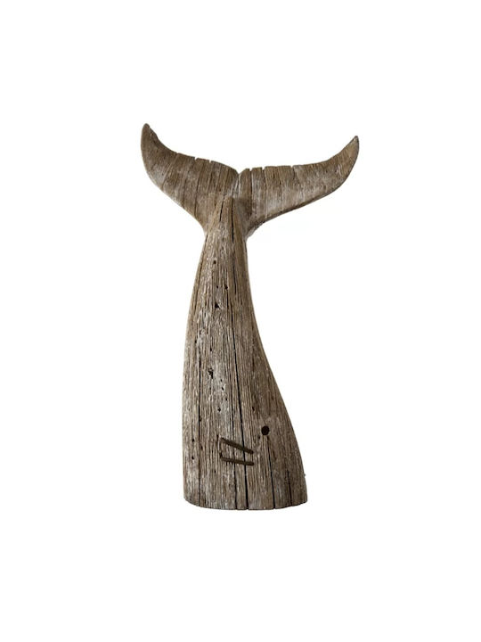 Wooden Whale Tail 36cm 03-2000