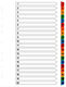 Black Red Plastic Dividers for Documents A4