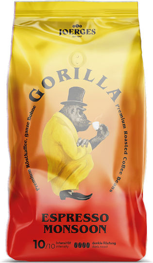 Espresso Coffee Joerges Gorilla India Espresso Monsoon 1000g Beans