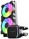 LC-Power Jet Flow Υδρόψυξη AIO CPU με 2 Ανεμιστήρες 120mm και ARGB Φωτισμό