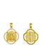 Ioannis Kosmima Pendant Kids Talisman Double Sided Konstantinato made of Gold 14K AFK-23136Y