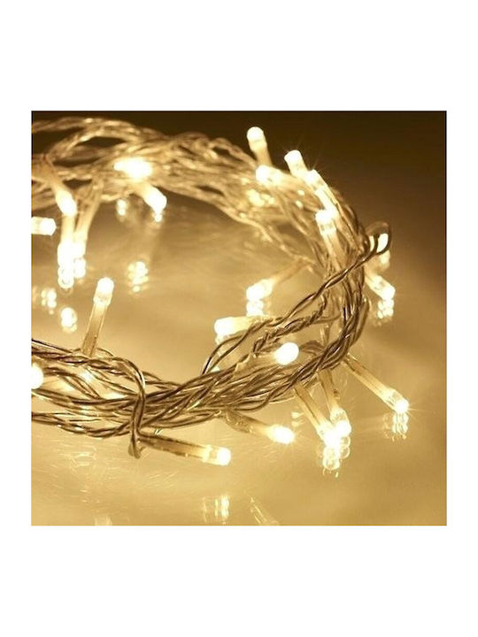100 Λαμπάκια LED 9.5μ. Θερμό Λευκό σε Σειρά