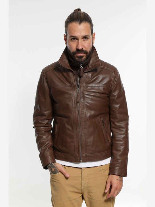 Newton Leather Leather Jacket Cognac