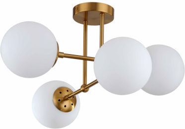 Light Prestige Висящо Осветително Тяло Златист с Цокъл E14, E.14 56x56x30см.
