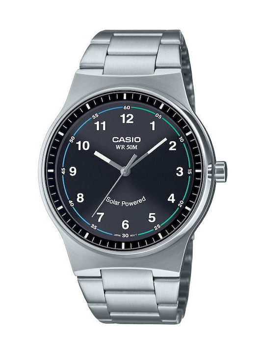 Casio Ceas Bărbați Baterie Cu Brățară Metalică Argintie