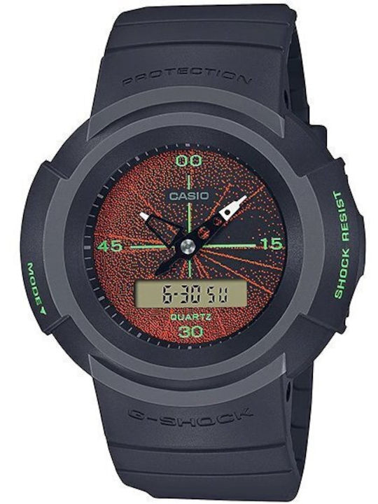 G-shock Дигитален Мъжки часовник на батерия с сив каучук цвят на каишката