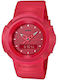 Casio G-shock Digital Men's Watch Battery with Red Rubber Strap
