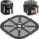 Berdsen Metallic Frying Basket for Air Fryer 21x21cm