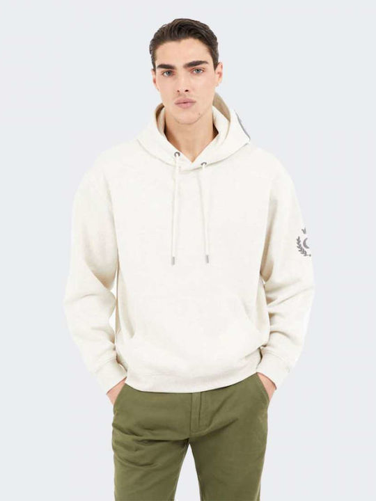 Guess Hanorac cu Glugă Off White