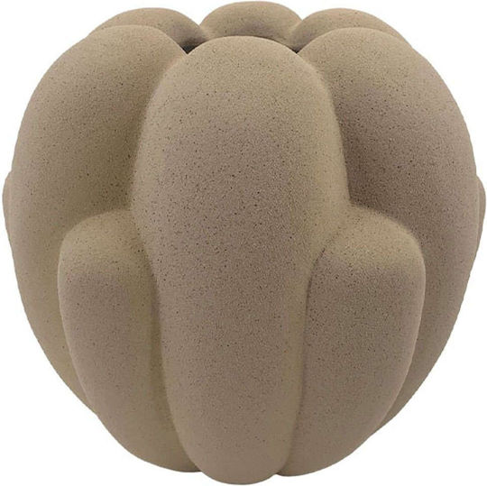 Ceramic Sand Brown Bud Vase Φ28.5x27.5cm 1/2kib