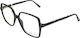 Centrostyle Women's Acetate Prescription Eyeglass Frame Black 0278-53-050-000
