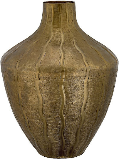 Capolavoro Metallic Gold Vase Diameter 24xHeight 34cm