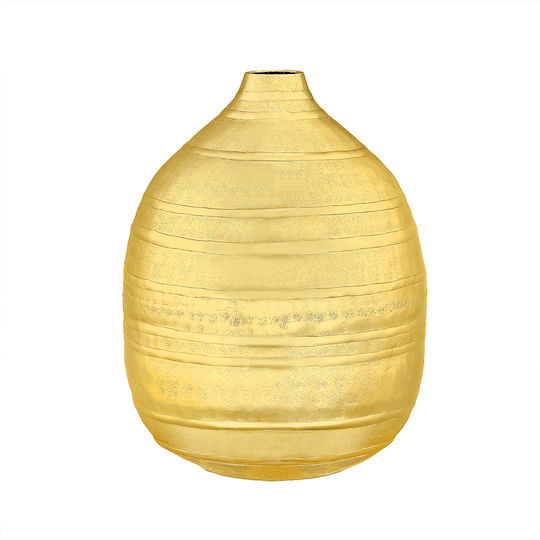 Capolavoro Metallische Goldene Vase F25xH33cm