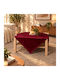 Cotone Kariert Fleckabweisend Leo Bordeaux 90x90cm
