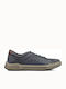 Herren Freizeitschuhe Blau Leder