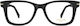 Polar Plastic Eyeglass Frame Black Gold 54 77