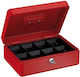 Basi Kassenschrank mit Schloss 6343 Rot